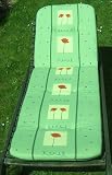 Exklusive Liegenauflage Rom Hellgrün aus 100% Baumwolle