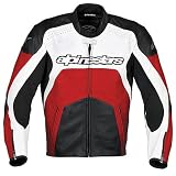 Alpinestars GP Plus Men's Leather Sports Bike Motorcycle Jacket - Color: Red, Size: 58