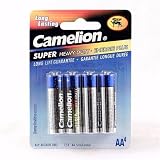 CAMELION Super Heavy Duty Batteries 4 Pack - AA
