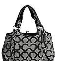 AUTHENTIC COACH PARKER OP ART SATCHEL 13441 (BW/Black)