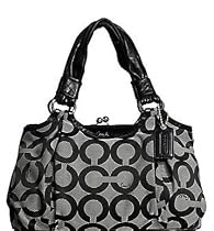 AUTHENTIC COACH PARKER OP ART SATCHEL 13441 (BW/Black)
