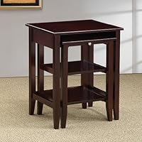 Coaster 901064 2-Piece Nesting Table Set, Dark Cappuccino