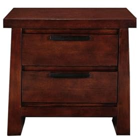 Mino Nightstand, WOOD, CHOCOLATE