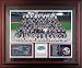 2004 New England Patriots Framed Super Bowl XXXIX Team Photo with Stats