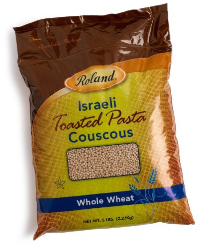 Roland Israeli Couscous-Ziploc Bag, Whole Wheat, 5-Pound Bags (Pack of 2)
