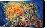 The Sky of Eternal City Canvas Print / Canvas Art - Artist Elena Kotliarker