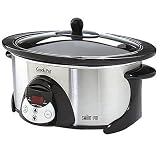 Rival Oval Programmable Stainless Steel Crock Pot (5.5-qt)