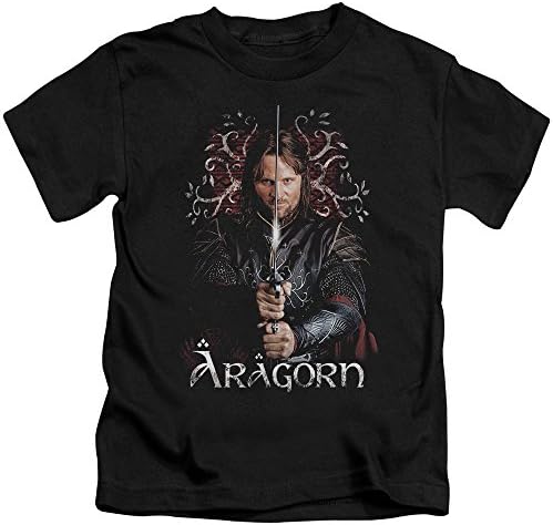 The Lord of The Rings Movie Aragorn Stare with Sword Little Boys T-Shirt Tee