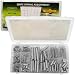 200 Piece Steel Spring Shop Assortment -Zinc Plated Springs
