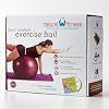 Natural Fitness Burst Resistant Exercise Ball (55cm, Plum)