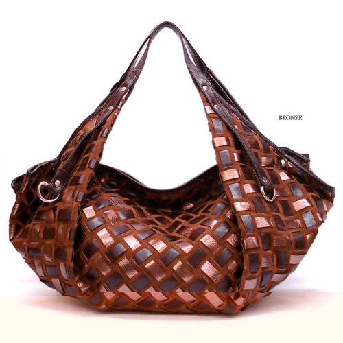 Designer Weave Casablanca Hobo/Handbag - Bronze Designer Weave Casablanca Hobo/Handbag - Bronze