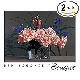 Pomegranate Schonzeit:Bouquet Standard Boxed Note Card Set (Pack of 2)