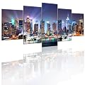 200x100 !!! RIESEN-FORMAT + Bild auf Leinwand + 5 TEILIG + NEW YORK + Wandbilder 9020099 + 200x100 cm +++ RIESEN BILDER KUNSTDRUCK WANDBILDER AUSWAHL IN UNSEREM HAENDLERSHOP +++