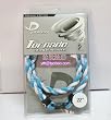Phiten Tornado Titanium Necklace Sky Blue White