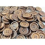 50pcs New 4 Hole Wood Buttons25mm Sewing Craft