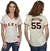 Tim Lincecum Women's Jersey: Women's 2010 Majestic Home White #55 San Francisco Giants Jersey - X-Large