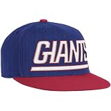 NFL Mens New York Giants End Zone Flat Visor Flex Hat - Tw84Z