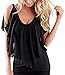 Makkrom Women's Summer V Neck Sexy Blouse