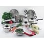 Chef's Secret 15-Piece Element Stainless-Steel Cookware Set