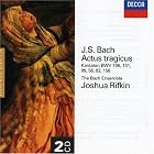 J.S. Bach: Actus tragicus - Cantatas BWV 106, 131, 99, 56, 82 and 158 [Germany] by  J.S. Bach, Rifkin, Bach Ensemble, Joshua Rifkin, and Ann Monoyios, Jan Opalach, Steven Rickards, Stephen Hammer Edmund Brownless 