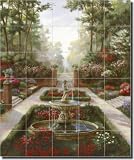 "Morning Mist" by Nenad Mirkovich - Ceramic Tile Mural 36" x 30" Kitchen Shower Backsplash