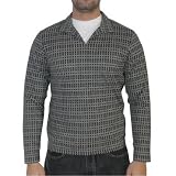 Kenneth Cole Mens Long Sleeve Athletic & Stylish Polo Shirt - Small