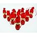 Tomte-Santa Girl Wooden Ornaments - 10 PK.