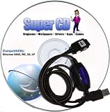 USB Data Cable Kit for LG A7110, C1300, C1300i, C1500, C2000, CG225, CG300, F7200, F9100, F9200, G4010, G4011, G4015, G4020, G4050, L1150, L1200, L1400, LX1200, LX5450, LX5550, VI5225, VX4600, VX4500, VX6000 plus Super CD