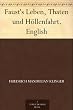 Faust's Leben, Thaten und H�llenfahrt. English