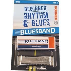Bluesband Harmonica Key of C, Clamshell