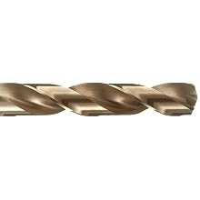 Precision Twist 209CO Cobalt Steel Taper Shank Drill Bit, Gold Oxide Finish, Morse Taper Shank, Spiral Flute, 135 Degree Point Angle