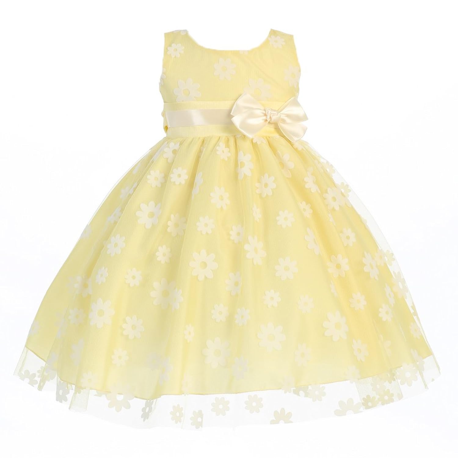 Lito girls white petal dress