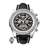 Breitling L18841TA-B788-761P Motors Black Dial Leather Alligator Mens Chronograph, Perpetual...