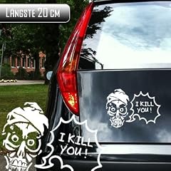 ACHMED I KILL YOU - AUTOAUFKLEBER - L 20cm - WEISS