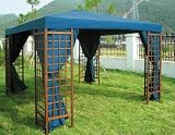 Pavillon Ersatzdach BLAU 3x3 Meter - 300 x 300 cm