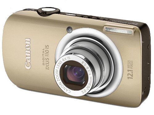 Canon Digital IXUS 110 IS Digitalkamera (12 Megapixel, 4-fach Wide-Zoom, 6,9cm (2,8 Zoll) Display, HDMI, Active Display) gold