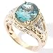  : 14K GOLD APATITE DIAMOND RING