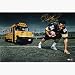 Jerome Bettis Autographed Pulling School Bus 16 x 24 Photograph (Unframed)