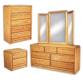 American Sleep Nightstand, Chest, Dresser and Mirror by SHOPZEUS