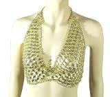 515s Ztj6rL. SL160  Plain Golden Metal Bra