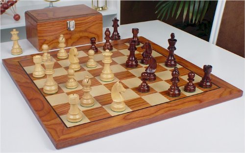 German Staunton Chess Set Package in Rosewood & Boxwood - 3.25