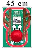 Rentier Kost�m Auto Rudolf Rentierkost�m Reindeer Car Red PKW Autokost�m