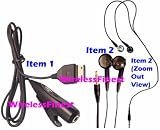 (2 Items Combo) Handsfree Stereo Headset Headphones Earphones + 3.5mm Stereo Audio Adapter with Mic Microphone + Dual in Ear Buds Headphones for Samsung At&t Att Blackjack Ii 2 SGH I617 Ace I325 A747 Access A827 A737 A117 A127 A513 A517 A523 Katalyst T739 T819 M305 M510 M520 R200 R410 Myshot R430 R610 T409 T429 T439 Beat T539 T639 Blast T729 Cell Phone Provided By At&t Tmobile Alltell Sprint Veriz