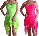 EyeCatchClothing - Sylvia Neon Lace Short Prom Party Cocktail 
Dress