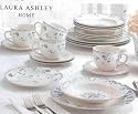 Blue and White Floral Laura Ashley Sophia Dinnerware Set 20 Pc