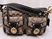 Coach Signature Legacy Pocket Shoulder Bag Purse 12869 Khaki Black