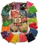 MASSIVE 8000pc Premium Loom Bands Refill Kit 20 Beautiful Rainbow Colors & Styles Including Neon Glow in the Dark 500 Clips Included! Fill up your Loom Bands Organizer today!