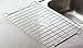 Deluxe Steel Construction Vinyl Coated Sink Protector Saver Rack (Extra Large - White)
