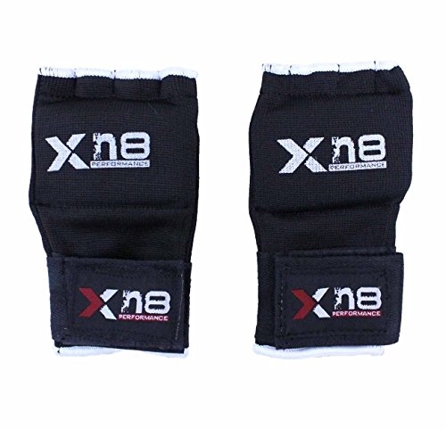 Xn8 Karate Mitt MMA Muay Thai Boxing Punch Bag Inner Gloves Padded Knuckle Gel Pad(Black) (Large) Xn8 Karate Mitt MMA Muay Thai Boxing Punch Bag Inner Gloves Padded Knuckle Gel Pad(Black) (Large)