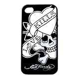 Official Licensed Ed Hardy "Love Kills" Black Skull Apple iPhone 4 Glow In  ....